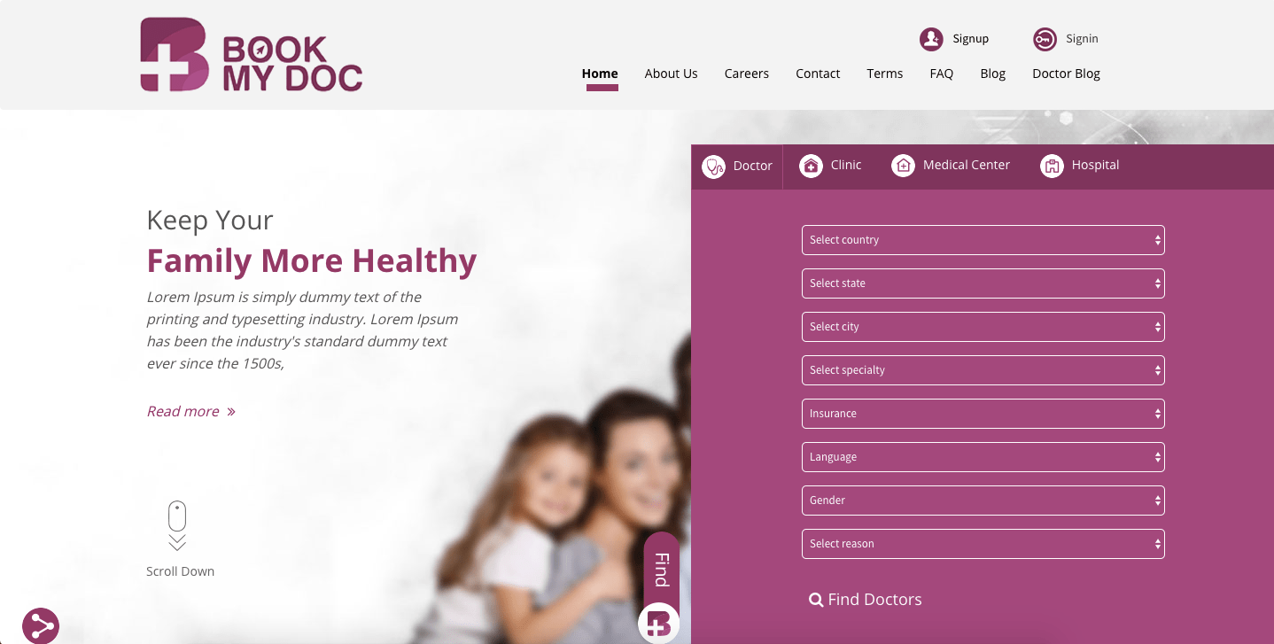 Online Doctor Appointment Booking System Book My Doctor by